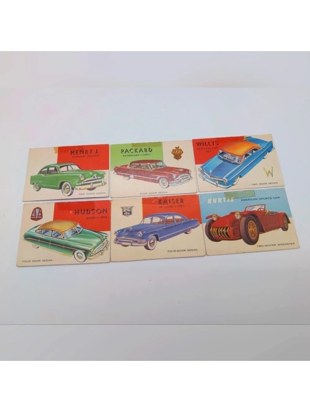 1954 Topps Card Set American Set Packard Kurtis Hudson Kaiser Henry J Willys